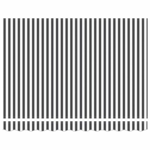 MARKIZA ZWIJANA ANTRACYTOWY I BIAŁY 300X250CM TKANINA