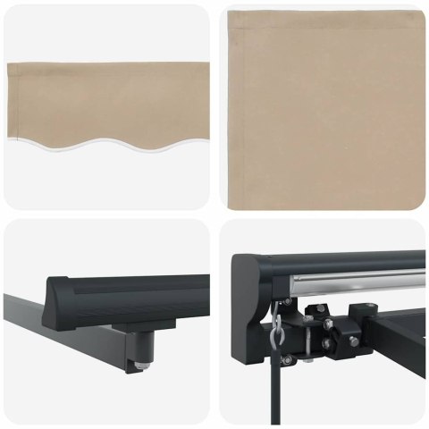 MARKIZA ZWIJANA BEŻOWY 300X250CM TKANINA