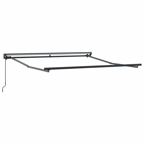 MARKIZA ZWIJANA CZERWONO-BIAŁY PASEK 350X250CM TKANINA