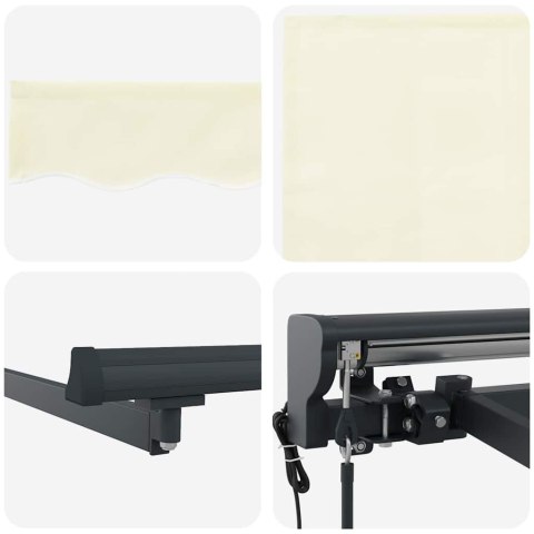 MARKIZA ZWIJANA KREMOWY 400X300CM TKANINA