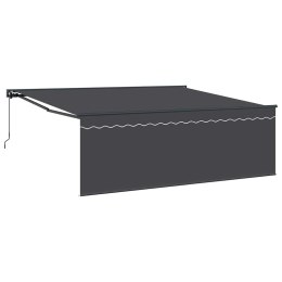MARKIZA ZWIJANA POMARAŃCZOWY I BIAŁY 350X250CM TKANINA