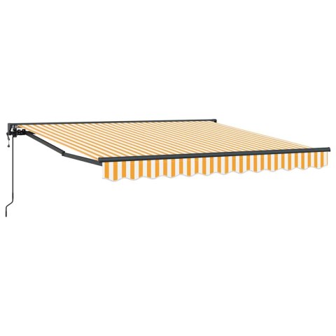 MARKIZA ZWIJANA ŻÓŁTY I BIAŁY 300X250CM TKANINA