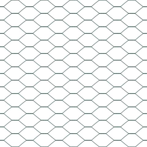 OGRODZENIE Z SŁUPKAMI ZIELONY 1X50M STAL POKRYTA PCV