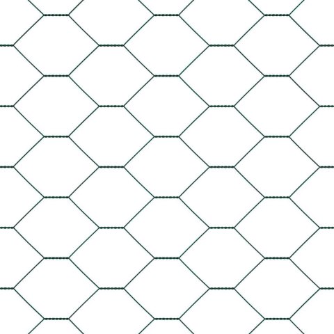 OGRODZENIE Z SŁUPKAMI ZIELONY 1.2X50M STAL POKRYTA PCV