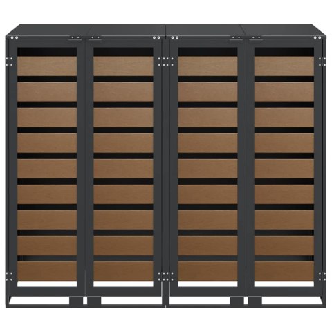 PRZECHOWALNIA NA 3 KOSZE NA ODPADY ANTRACYT