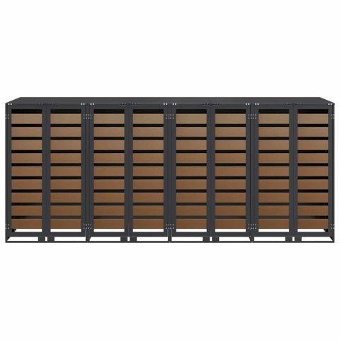 PRZECHOWALNIA NA 3 KOSZE NA ODPADY ANTRACYT