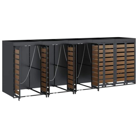 PRZECHOWALNIA NA 3 KOSZE NA ODPADY ANTRACYT