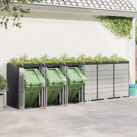 PRZECHOWALNIA NA 3 KOSZE NA ODPADY ANTRACYT