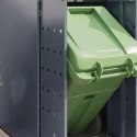 PRZECHOWALNIA NA 3 KOSZE NA ODPADY JASNOSZARY