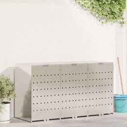 PRZECHOWALNIA NA 3 KOSZE NA ODPADY SREBRNY