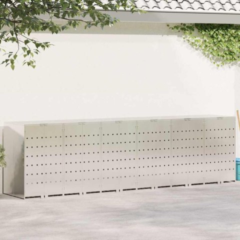 PRZECHOWALNIA NA 3 KOSZE NA ODPADY SREBRNY