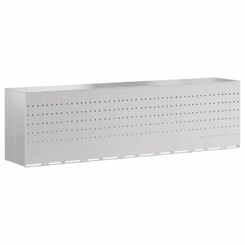 PRZECHOWALNIA NA 3 KOSZE NA ODPADY SREBRNY