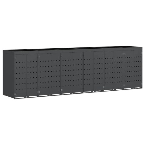 PRZECHOWALNIA NA 6 KOSZY NA ODPADY ANTRACYT