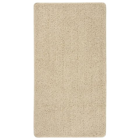 DYWAN SHAGGY KREMOWY 80X150CM ANTYPOŚLIZGOWY