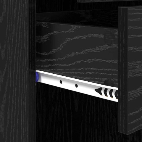 KOMODA CZARNY DĄB 50X42,5X185CM