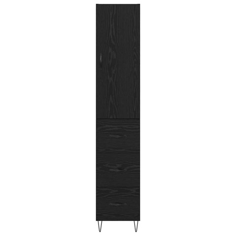 KOMODA CZARNY DĄB 69,5X34X180CM