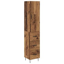 KOMODA Z SZUFLADĄ STARE DREWNO 69,5X34X180CM