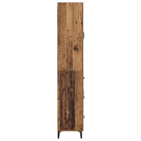 KOMODA MONTOWANE NA ŚCIANIE STARE DREWNO 69,5X34X180CM