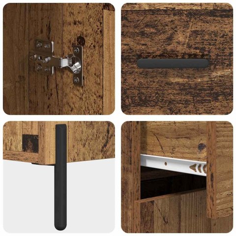 KOMODA MONTOWANE NA ŚCIANIE STARE DREWNO 69,5X34X180CM