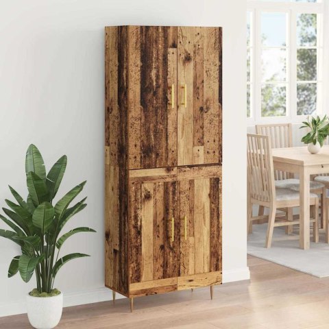 KOMODA MONTOWANE NA ŚCIANIE STARE DREWNO 69,5X34X180CM