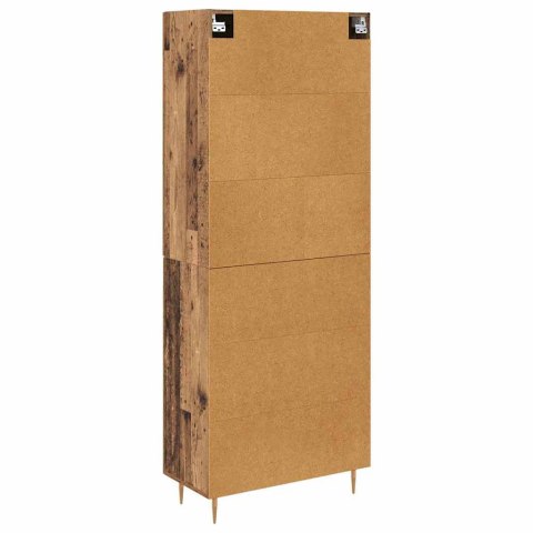 KOMODA MONTOWANE NA ŚCIANIE STARE DREWNO 69,5X34X180CM