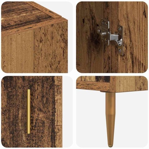 KOMODA MONTOWANE NA ŚCIANIE STARE DREWNO 69,5X34X180CM