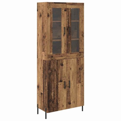 KOMODA MONTOWANE NA ŚCIANIE STARE DREWNO 69,5X34X180CM