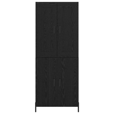 KOMODA 2 SZT. CZARNY DĄB 69,5X34X180CM