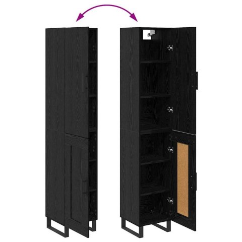 KOMODA CZARNY DĄB 34,5X34X180CM