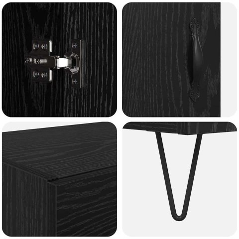 KOMODA CZARNY DĄB 69,5X34X180CM