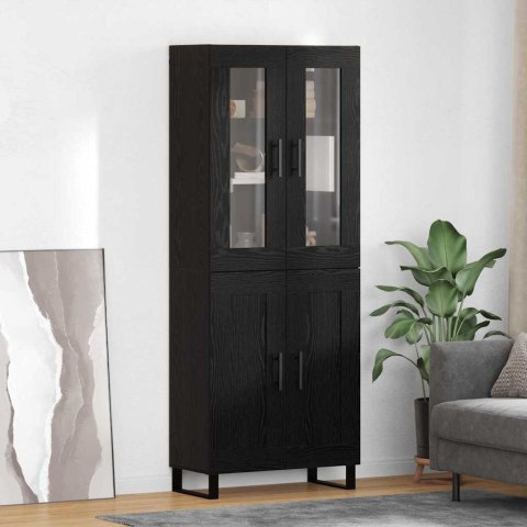 KOMODA CZARNY DĄB 69,5X34X180CM