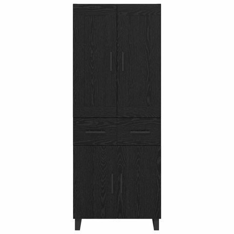 KOMODA Z SZUFLADĄ 2 SZT. CZARNY DĄB