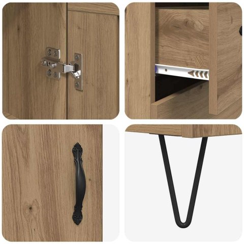 KOMODA Z SZUFLADĄ DĄB RZEMIEŚLNICZY 69,5X34X180CM