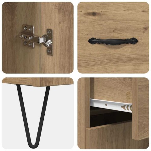 KOMODA Z SZUFLADĄ DĄB RZEMIEŚLNICZY 69,5X34X180CM