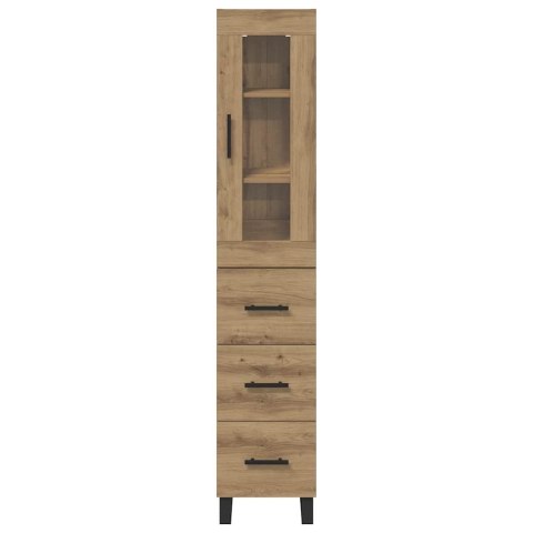 KOMODA Z SZUFLADĄ DĄB RZEMIEŚLNICZY 69,5X34X180CM