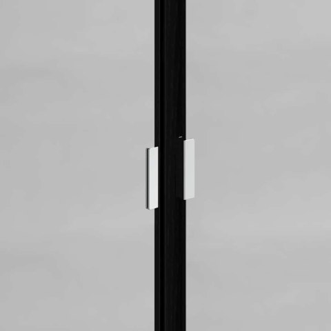 ZESTAW SZAFEK ŁAZIENKOWYCH Z PÓŁKĄ Z DRZWIAMI 3 SZT CZARNY DĄB