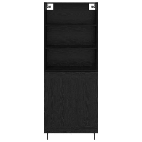 KOMODA 2 SZT. CZARNY DĄB 69,5X34X180CM