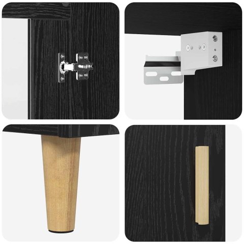 KOMODA 2 SZT. CZARNY DĄB