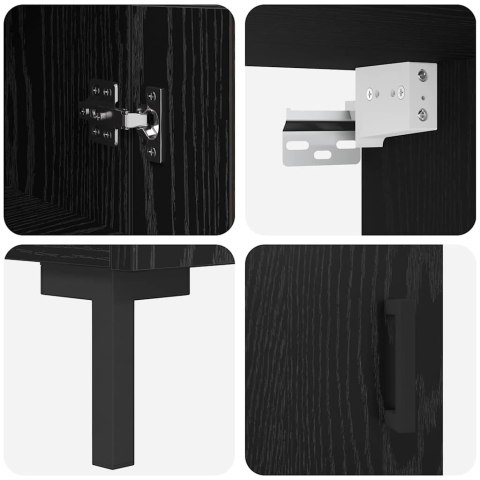 KOMODA 2 SZT. CZARNY DĄB