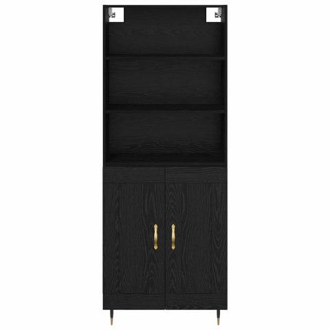 KOMODA 2 SZT. CZARNY DĄB 69,5X34X180CM