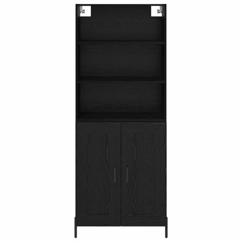 KOMODA 2 SZT. CZARNY DĄB 69,5X34X180CM