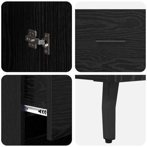 KOMODA CZARNY DĄB 34,5X34X180CM