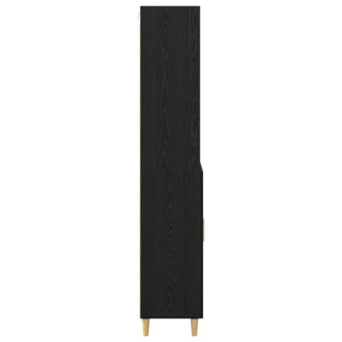 KOMODA Z SZUFLADĄ 2 SZT. CZARNY DĄB 69,5X34X180CM