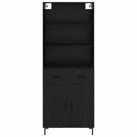 KOMODA Z SZUFLADĄ 2 SZT. CZARNY DĄB