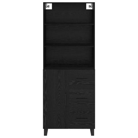 KOMODA Z SZUFLADĄ 2 SZT. CZARNY DĄB