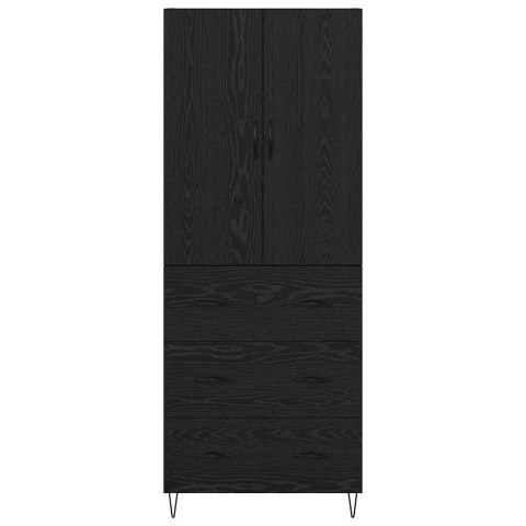 KOMODA Z SZUFLADĄ 2 SZT. CZARNY DĄB