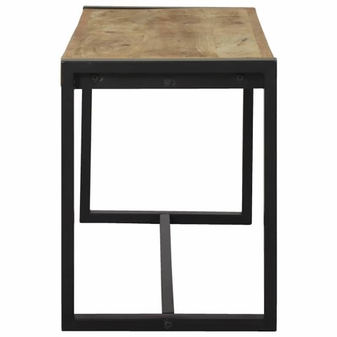 ŁAWKA BRĄZOWY 100X35X45CM LITE DREWNO MANGO