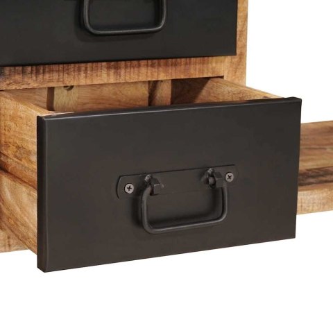 ŁAWKA BRĄZOWA 80X35X40CM LITE DREWNO MANGO