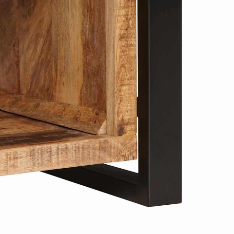 ŁAWKA BRĄZOWA 80X35X40CM LITE DREWNO MANGO