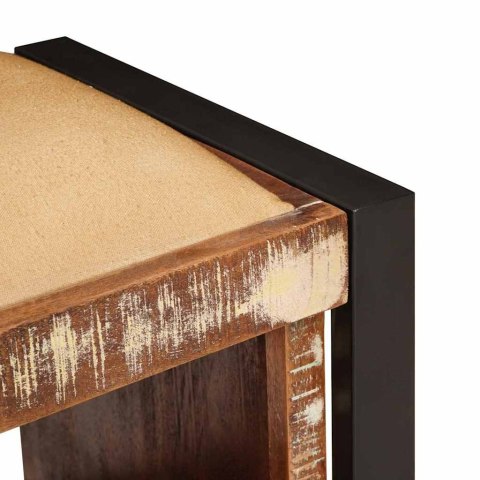 ŁAWKA PRZECHODOWA WIELOKOLOROWE LITE DREWNO Z ODZYSKU